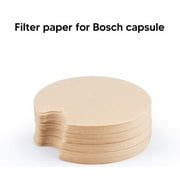 Disposable Coffee Filters For iCafilas Bosch Tassimo Reusable Coffee Discs, MMTX Replacement Paper Filters For Bosch Tassimo Refillable Coffee Pods, Unbleached, 100 Count
