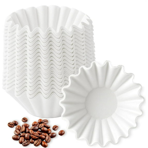 Disposable Coffee Filters for Ninja PB051 PB041 Pods and Grounds Single Serve Coffee Maker, 100PCS Coffee Paper Filter for Ninja Coffee Maker, White
