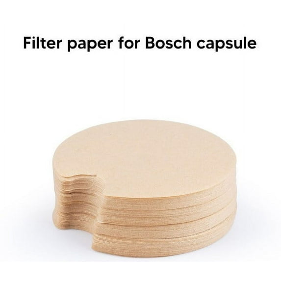 Disposable Coffee Filters For iCafilas Bosch Tassimo Reusable Coffee Discs, MMTX Replacement Paper Filters For Bosch Tassimo Refillable Coffee Pods, Unbleached, 100 Count