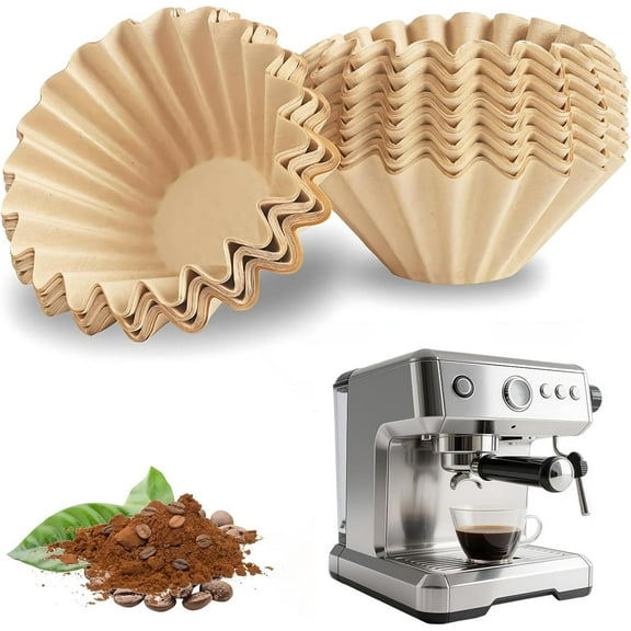 Disposable Coffee Paper Filters for Ninja Pod & Grounds Specialty Single-Serve Coffee Maker, 100 Pcs Coffee Filter Compatible with Ninja PB051 PB041 Coffee Maker,Brown