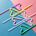 thumbnail image 1 of Disposable Colorful Drinking Straws,13inch 50PCS Flexible Straws,7 Colors Extra Long Straws Party Decorations, 1 of 9