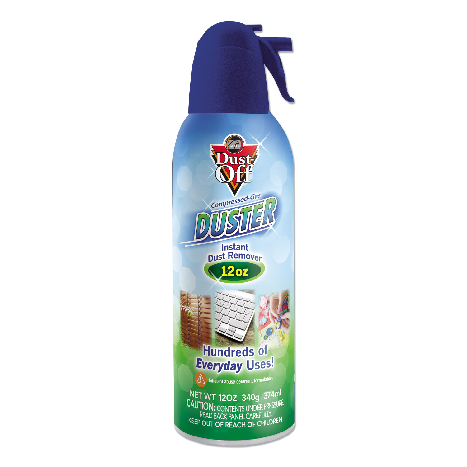 Disposable Compressed Air Duster, 12 Oz Can | Bundle of 5 Each - image 1 of 2