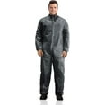 Disposable Coveralls for Men and Women XXLarge, Pack of 5 Gray Hazmat Suits Disposable with Zip
