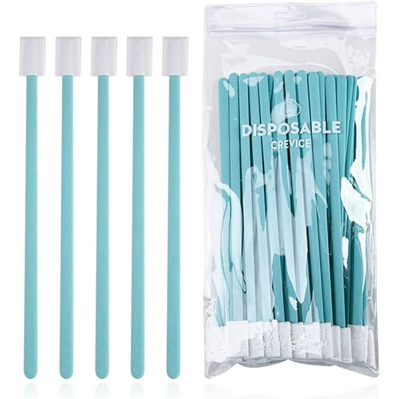 Disposable Crevice Cleaning Brush, Disposable Toilet Brush Hole Brush Deep Detail Scrubber for Toilet Corner, Window Groove, Door Track, Keyboard(50 PCS)