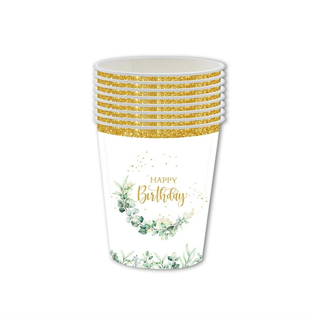 Disposable Cup for Leaf Themed Party,Paper Cup,MicrowaveSafe,Material