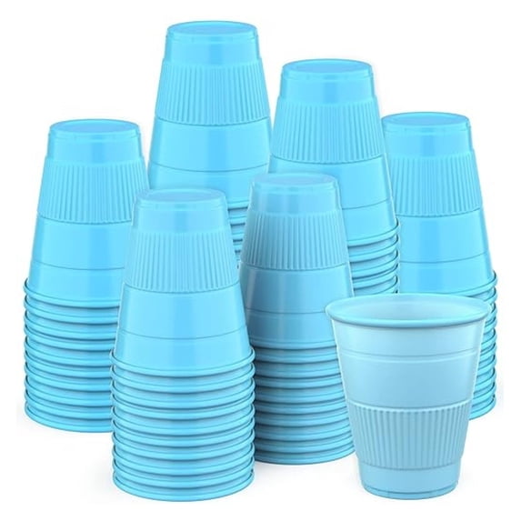 Disposable Dental Cups |1000 Pack| 5 oz Blue Plastic Cups Disposable, Plastic Bathroom Cups, Disposable Cups Small, for Medicine, Water, Mouth Rinse Cup, Mouthwash Cups, Plastic Cups - Blue