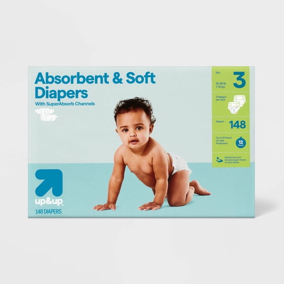 Disposable Diapers - Size 3 - 148ct