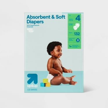Disposable Diapers - Size 4 - 132ct