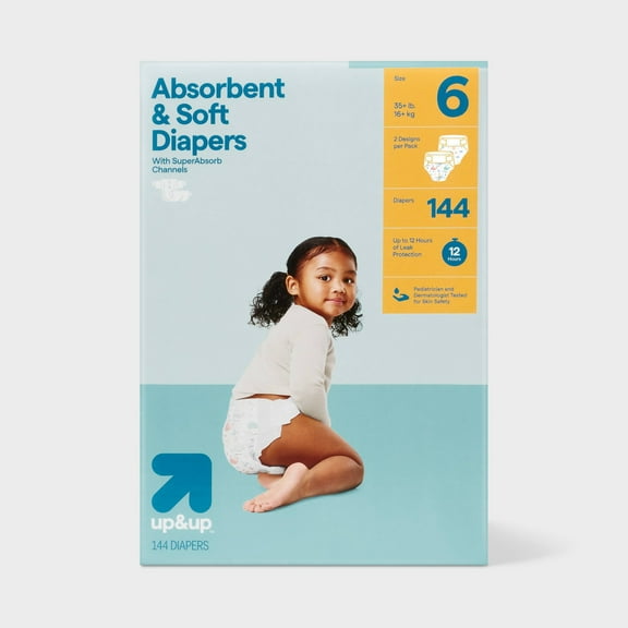 Disposable Diapers - Size 6 - 144ct