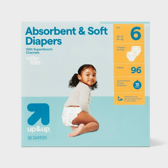 Disposable Diapers - Size 6 - 96ct