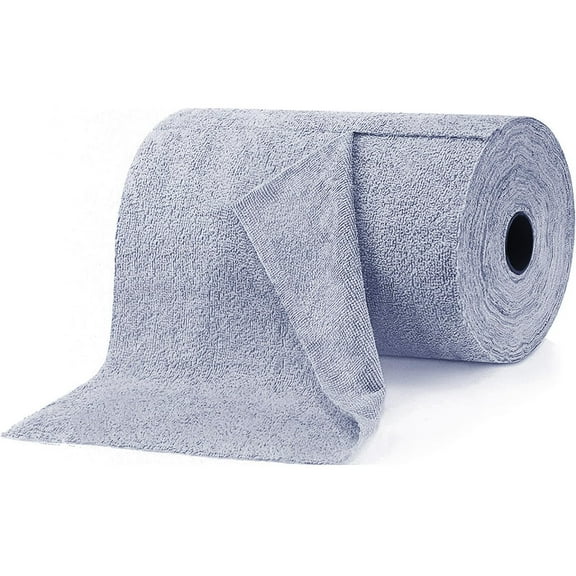 Disposable Dish Cloths - 2 Rolls Microfiber Roll Reusable Cleaning Rag Roll Microfiber hand tear cloth All Purpose
