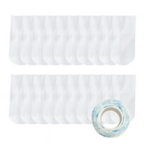 Disposable Dog Boots 20PCS,Waterproof & Breathable Pet Shoes for Paw Protection,Adjustable Self-Adhesive Dog Booties for Small Medium Large Dogs,Indoor Outdoor Dog Foot Covers (White,S)