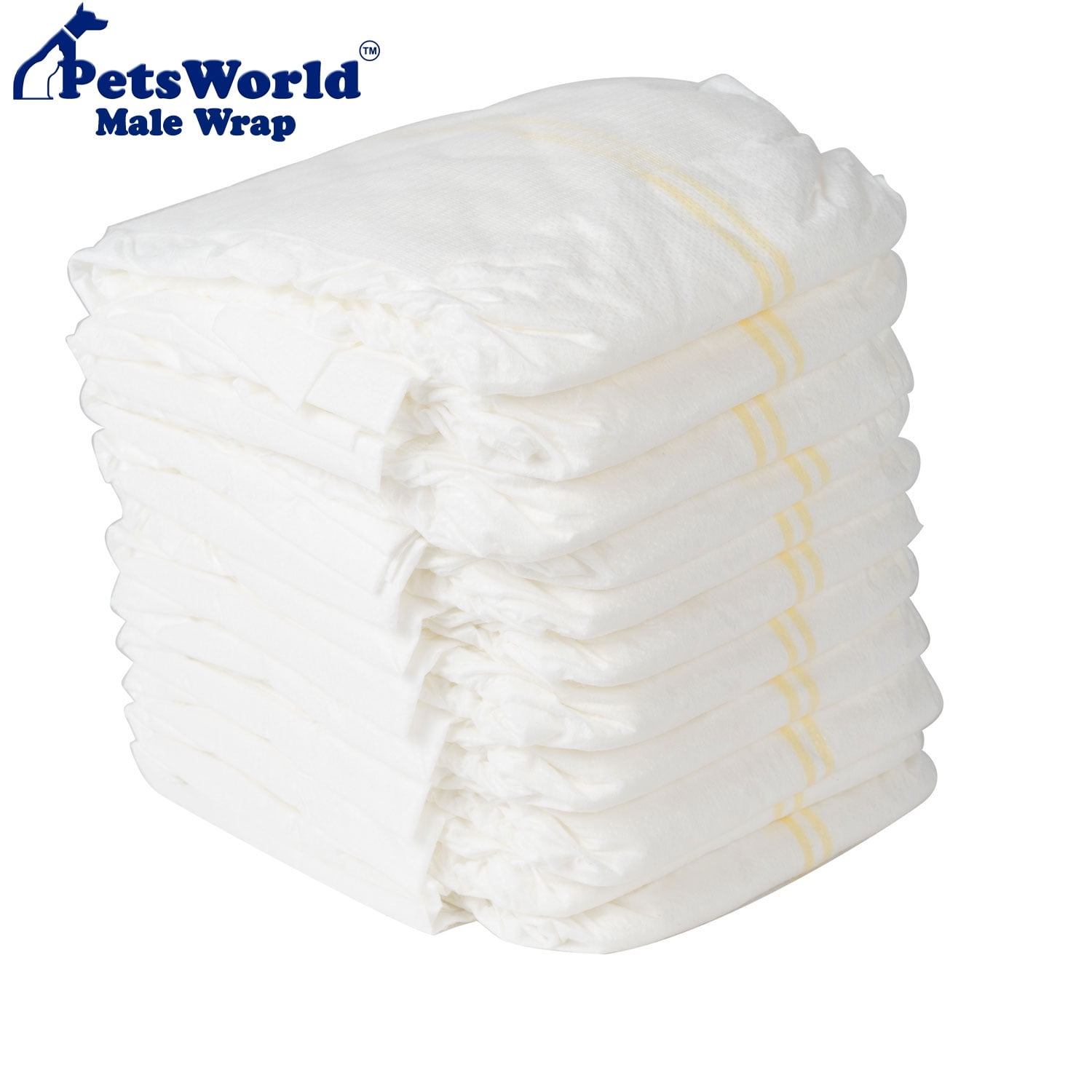 Disposable Dog Wraps for Male Dogs Premium Quality Adjustable Super Absorbent Diapers with Leak Proof Fit, Best Comfort Fit (S), 48