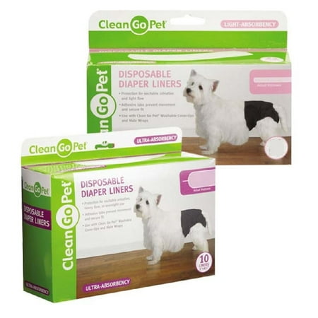 Disposable Doggy Diaper Liners Light Absorbancy Dog House Potty Training 44 Pack