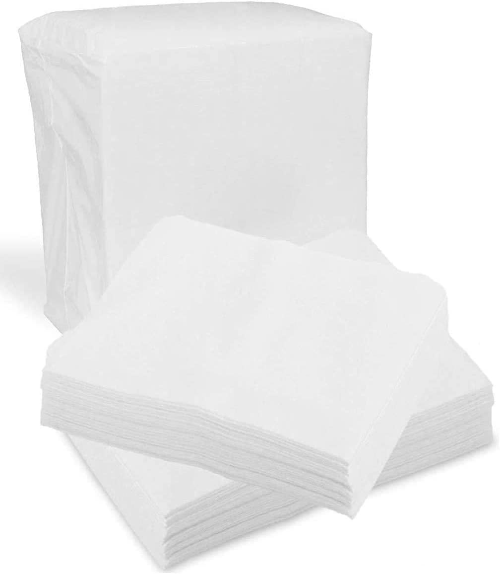 Disposable Dry Wipes, 100 Pack – Ultra Soft Non-Moistened Cleansing Cloths for Adults, Incontinence, Baby Care, Makeup Removal – 9.5" x 13.5" - Hospital Grade, Durable – by