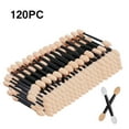 thumbnail image 1 of Disposable Dual Sides Eye Shadow Sponge Applicators Length Eyeshadow Brushes Makeup Applicator 120 Pieces, 1 of 9