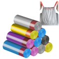 thumbnail image 1 of Disposable Durable Trash Bags with Drawstring, 4 Gallon 45x50cm Medium Garbage Bags Unscented, 30 Liter Thick Plastic Trash Can Liners for Home Kitchen Bathroom (5 Pack), 1 of 7
