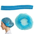 thumbnail image 1 of Disposable Dust Caps 100Pcs - Elastic Bouffant Hair Caps, Non-Woven Kitchen Hairdressing Service, Breathable Lightweight, Professional Hair Protection, Thanksgiving Christmas Holiday Use, 1 of 9