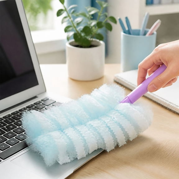 Disposable Duster Refills Electrostatic Cleaning Brush Heads Hair Debris Remover Replacement for Home Car Office Desktop Cleaning Kit