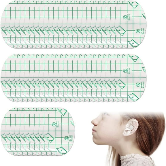 Disposable Ear Covers for Shower ,NOGIS 60 Pcs Waterproof Ear Stickers Ear Protectors for Swimming, Bathing, Surfing, and Other Water Sports, Suitable for Adults Kids Newborn