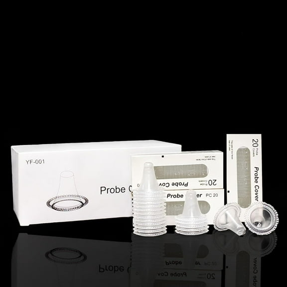 Disposable Ear Thermometer Probe Covers - 200pcs Upgraded Version Thermometers Lens Filters Refill Caps for All Braun Thermometer Digital Thermometer Protective Cover for Baby Adults Kids Infant