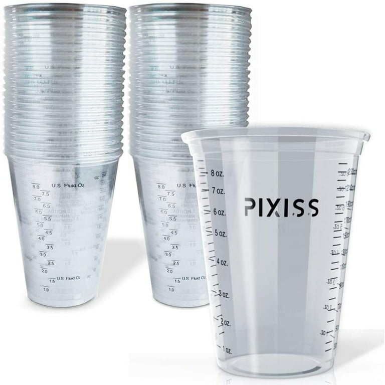 Bates- Paint Mixing Cup,16 oz,12 Cups, Resin Mixing Cups, Mixing Cups for  Epoxy Resin, Epoxy Mixing Cup, Paint Measuring Cups, Plastic Mixing Cups