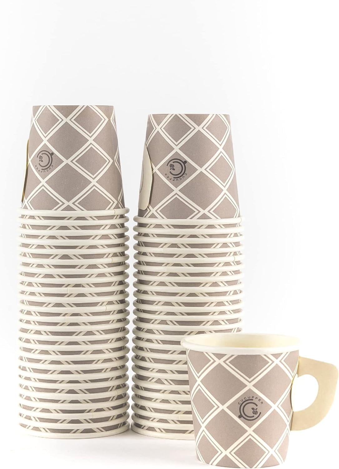 Disposable Espresso Cups Set of 50 Stylish 4 Oz Cups for Beverages