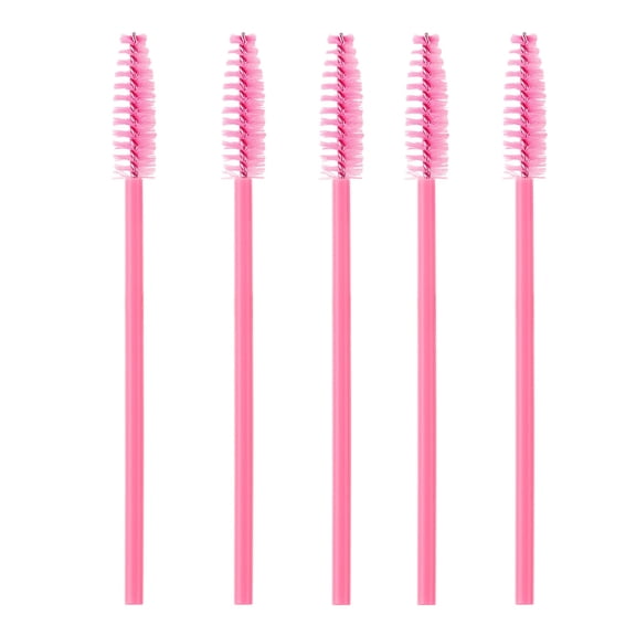 Disposable Eyelash Brush, Disposable Lip Gloss Applicator, Portable Soft Bristle Makeup Brush for Mascara and Lip Color, Hygienic Nylon Rod, Travel Friendly, Salon and Daily Use, 50 Pack
