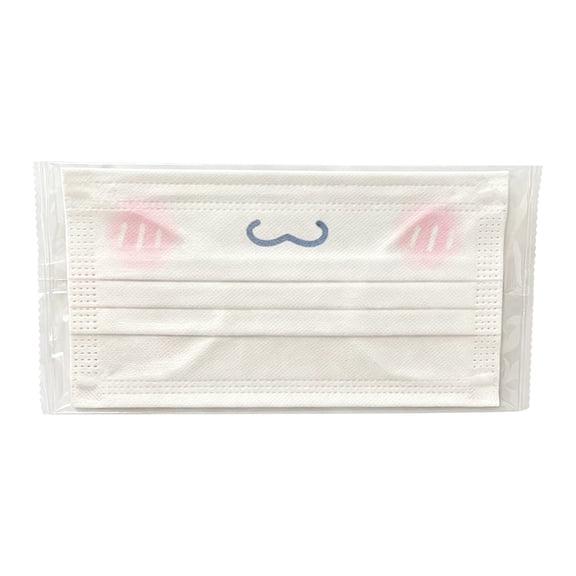 Disposable Face Mask, 3-Ply Protection, 10 Pack per Pack, Cute Cartoon Print Breathable Face Covering for Daily Use Outdoor Indoor Activities for Adults