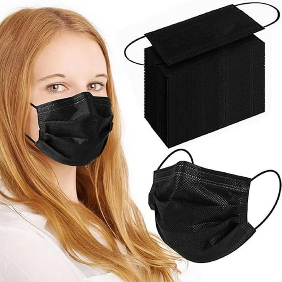 Disposable Face Mask, 3 Ply with Soft Elastic Ear loops