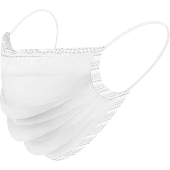 Disposable Face Mask Earloop Surgical Medical Dental Industrial 3-Ply 50 units - White