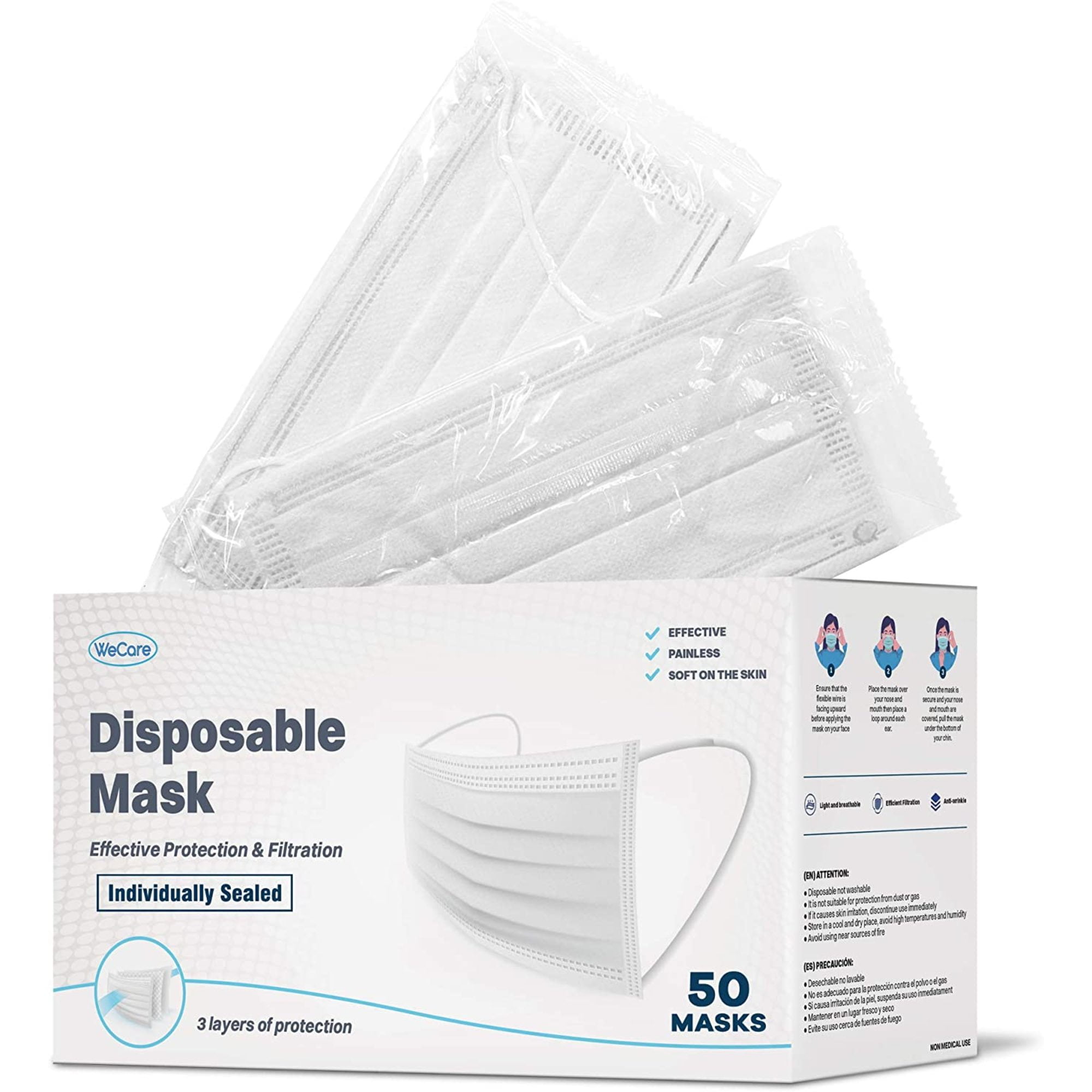 Disposable Masks White, White Diposable Masks, Dust Mouth White Mask
