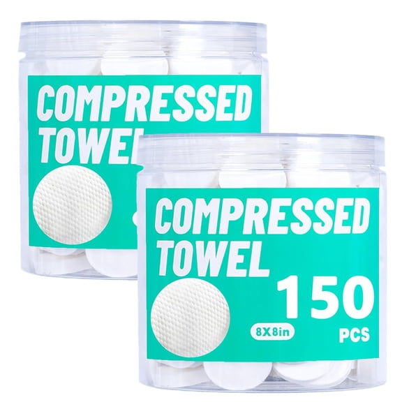 Disposable Face Towel, Compressed Coin Towels for Travel Camping Hiking, Magic Towel Portable Soft Tissue Wipes