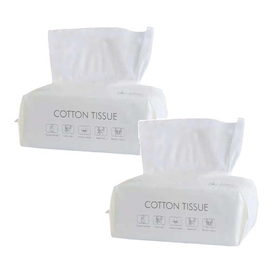 Disposable Face Towel Facial Eye Nail Make Up Removing Cotton Tissue, Multi-Purpose for Skin Care, Facial Tissue for Cleansing Washing and Drying