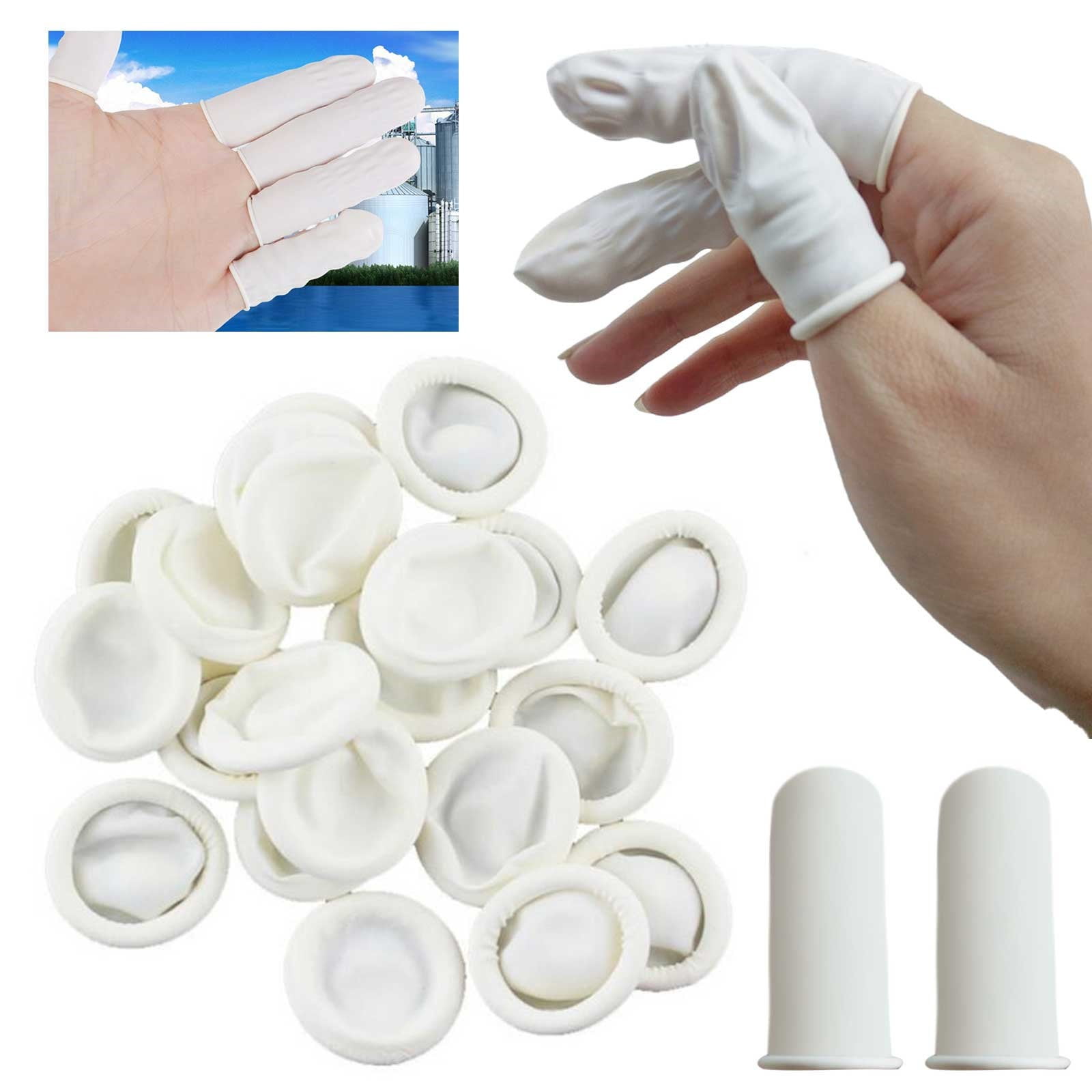 Disposable Finger Cover 20 Pack Anti Static Durable Rubber Fingertip