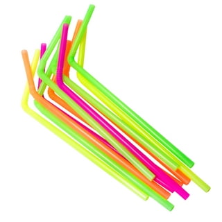 50 New Rainbow aluminum Slurpee drinking straws reusable metal
