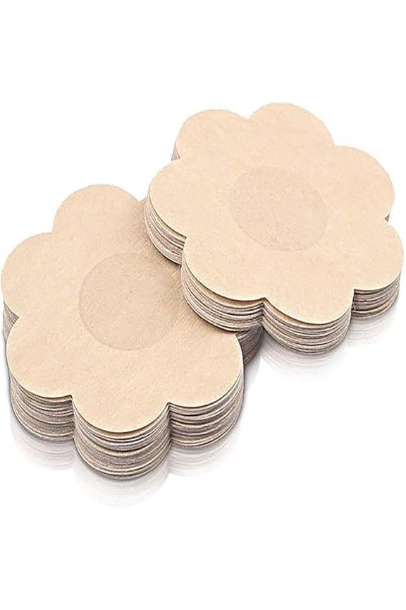 Disposable Flower Nipple Covers Natural Adhesive Satin Petals Comfortable Womens Breast Petals 1pc