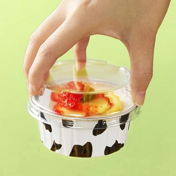 Disposable Foil Baking Cups 30-Pack - Ideal for Cupcakes, Cheesecake & Flan, Non-Stick Aluminum Liners & Molds, Convenient for Party Favors, Birthday Desserts & Holiday Baking
