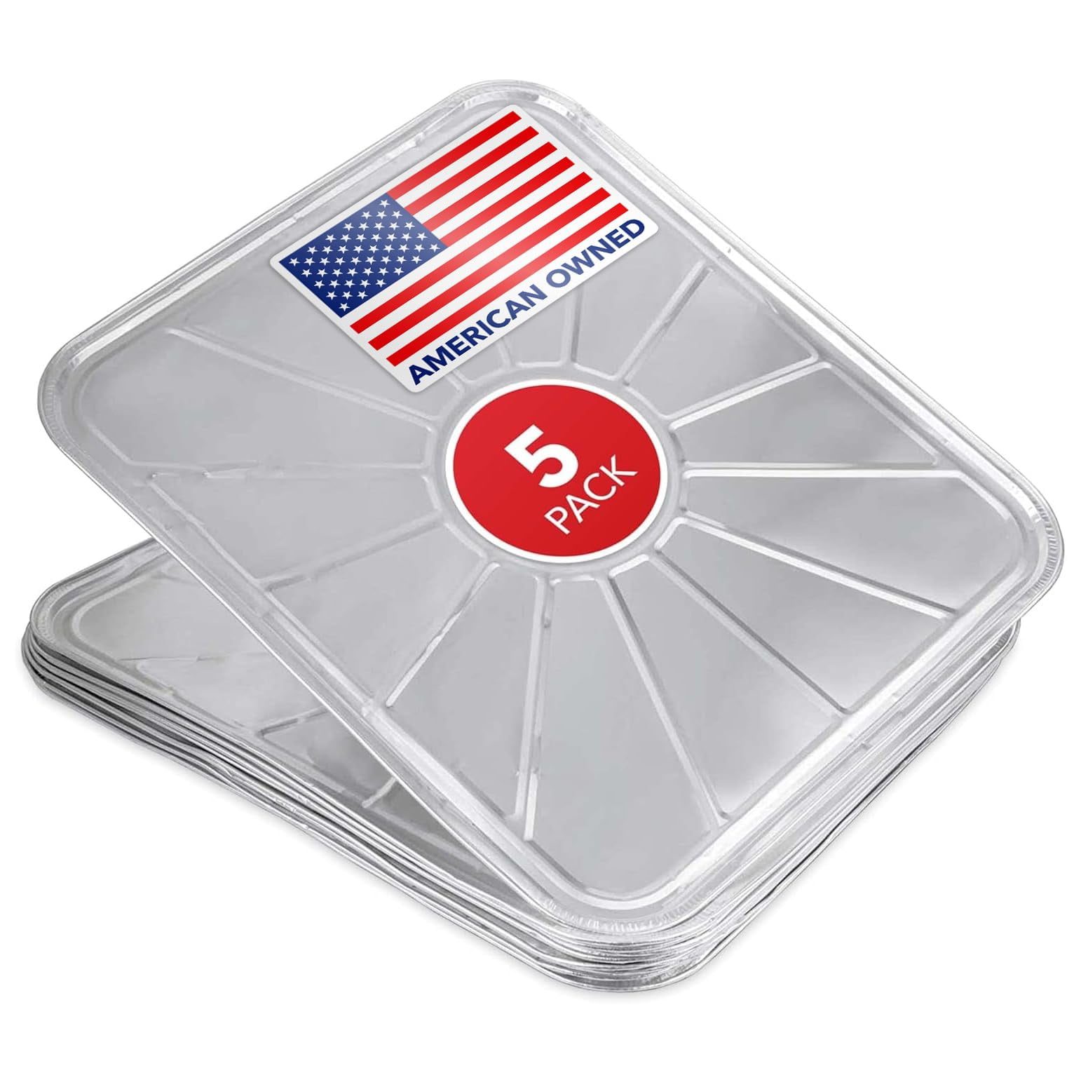 Disposable Foil Oven Liners (5 Pack) Aluminum Foil Oven Liners for Bottom of Electric Oven & Gas Oven, Reusable Oven Drip Pan Tray for Cooking & Baking, Disposable Baking Mats - Stock Your Home