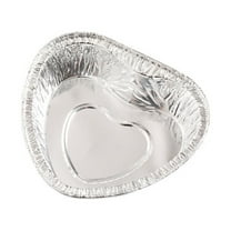 Disposable Foil Pans under $5! CQCYD Disposable Aluminum Foil Pans, Baking Trays with Lids, Oven Safe Food Containers, Heart Shape Cake Pans for Air Fryer Baking