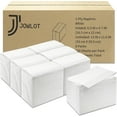thumbnail image 1 of Disposable Fold Napkins, 13"x11.6" 1-Ply 1500 Count Paper Dinner White Napkins Bulk for Restaurants and Cafes, 1 of 4