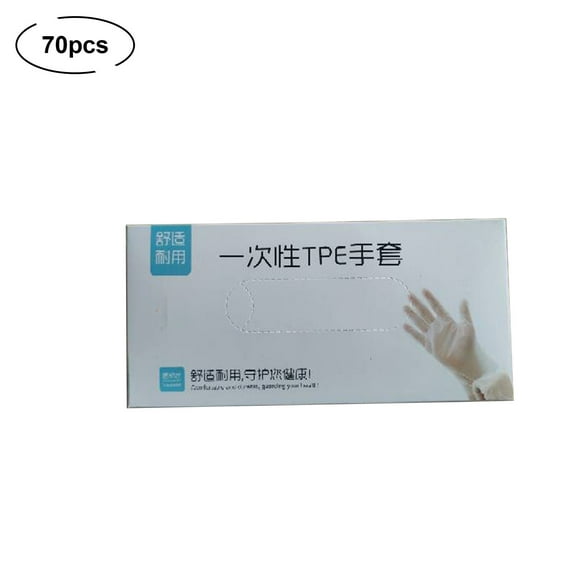 Disposable Food Prep Gloves - 70 Piece Plastic Food Safe Disposable Gloves, Food Handling,Disposable Gloves for Cooking