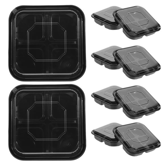 Disposable Fruit Box Crisper Storage Container 10 Pcs Food Serving Plate Fresh