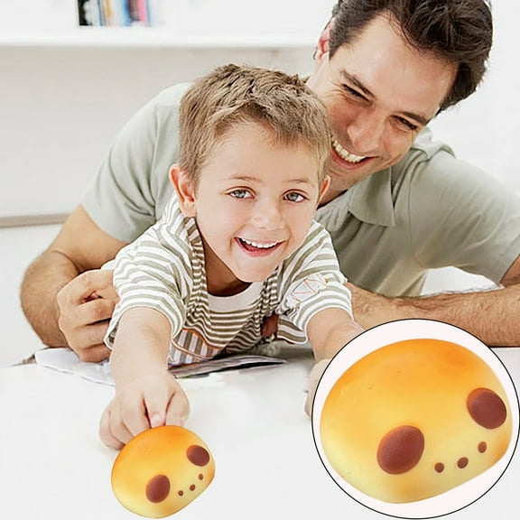 SqueezeforAdults, Squeeze Stress Toy, Slow Rise Stress Ball, Tan Brown Bread Dog, Relaxation Relief Itemsfor, Cute Office Desk Accessories, Stretchy Squeeze Toy, 1 Pc