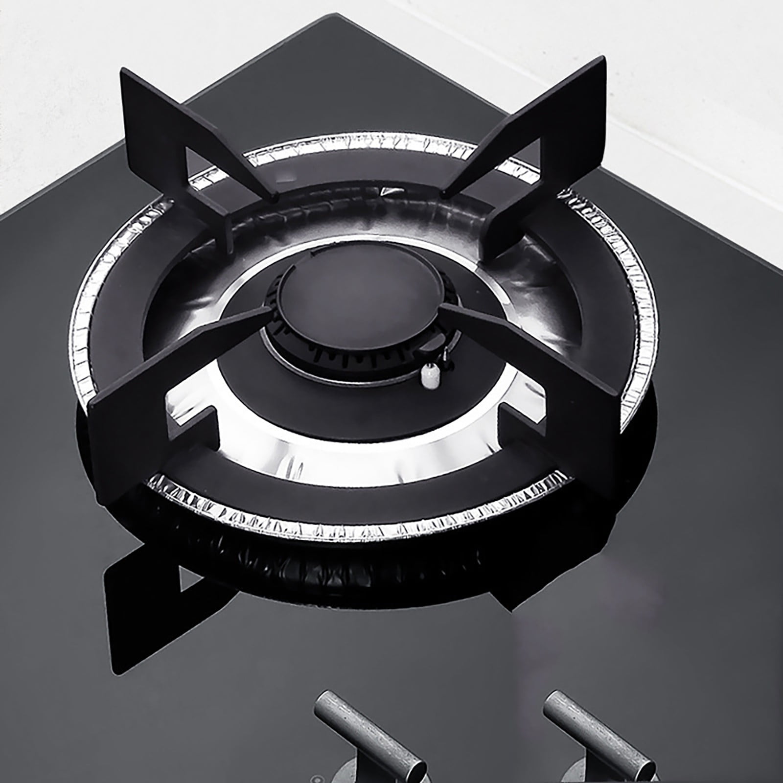 Disposable Gas Burner Liners (10 Pack) Aluminum Foil Square Gas Stove