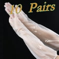 thumbnail image 1 of Disposable Gloves Dishwashing Gloves 10 Pair My Orders Long Gloves for Cleaning Plastic Reusable Waterproof Gloves Cleaning Gloves for Household Duties Kitchen Dishwashing Gardening 23.6 Inch, 1 of 8