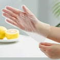 thumbnail image 1 of Disposable Gloves， Food Safe ，Latex-Free Powder-Free Clear Plastic Gloves for Cooking, Clean, Food Prep & More, 1 of 6