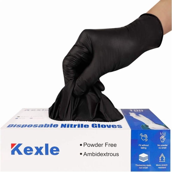 Disposable Gloves Pack of 100, Latex Free Safety Working Gloves for Handle or Industrial Use