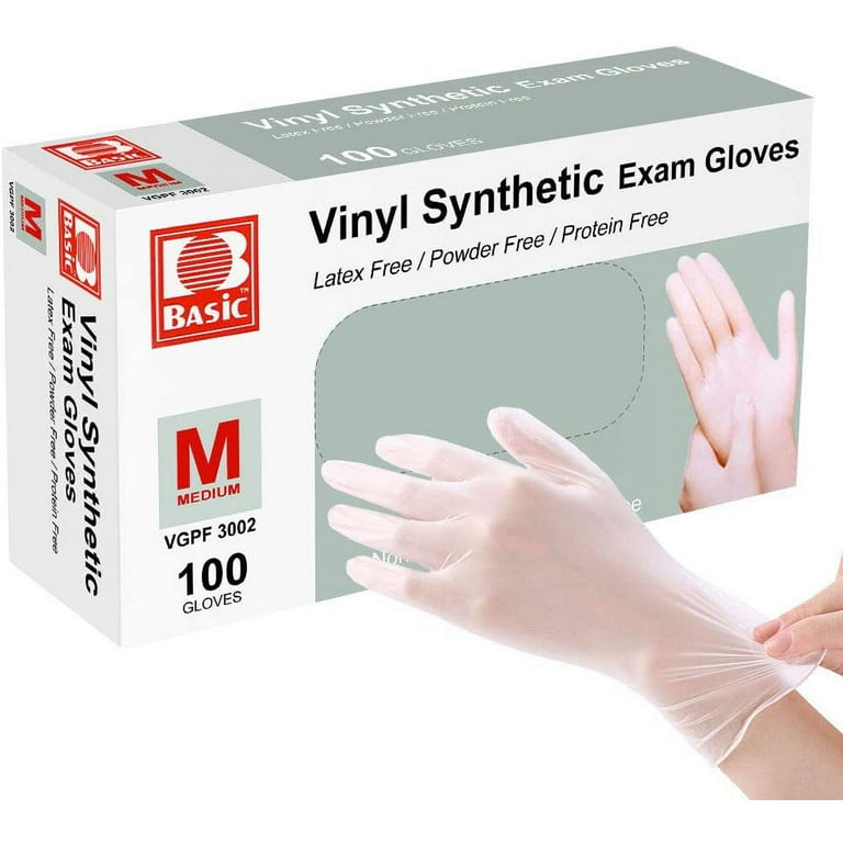 Disposable Gloves, Squish Clear Vinyl Gloves Latex Free Powder-Free Glove  Health Gloves for Kitchen Cooking Food Handling, 100PCS/Box, Medium - Yahoo  Shopping