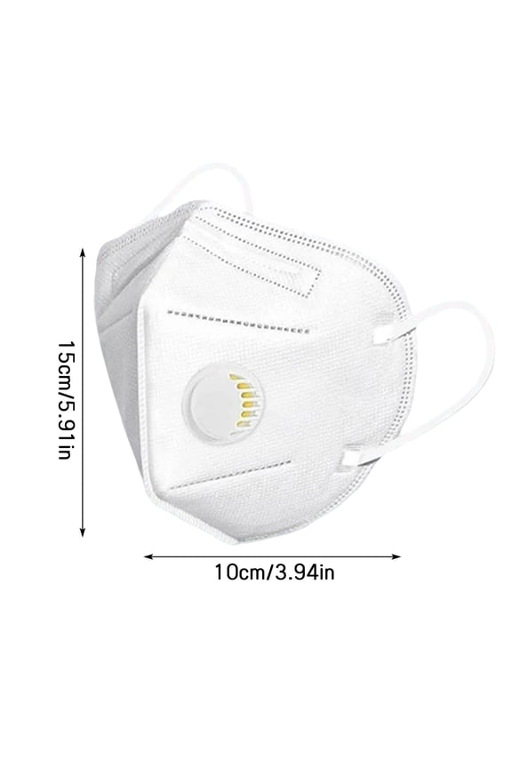 Disposable Gray Face Masks 25 Pack 3D Contoured Protective Face Mask with Breathing Valve and Stretchable Ear Loops for Adults Travel Daily Protection